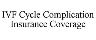 IVF CYCLE COMPLICATION INSURANCE COVERAGE