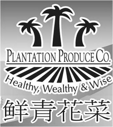 PLANTATION PRODUCE CO. HEALTHY, WEALTHY & WISE