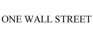 ONE WALL STREET