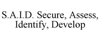 S.A.I.D. SECURE, ASSESS, IDENTIFY, DEVELOP