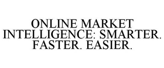 ONLINE MARKET INTELLIGENCE: SMARTER. FASTER. EASIER.