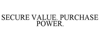 SECURE VALUE. PURCHASE POWER.