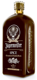 JÄGERMEISTER SPICE ·CINNAMON & VANILLA BLEND· MAST- JÄGERMEISTER SE WOLFENBÜTTEL GERMANY IMPORTED HERBAL LIQUEUR SEASONAL OFFER