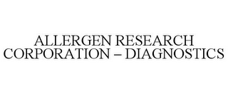 ALLERGEN RESEARCH CORPORATION - DIAGNOSTICS