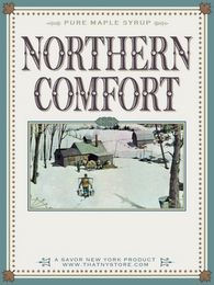 NORTHERN COMFORT PURE MAPLE SYRUP A SAVOR NEW YORK PRODUCT WWW.THATNYSTORE.COM