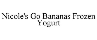 NICOLE'S GO BANANAS FROZEN YOGURT