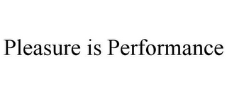 PLEASURE IS PERFORMANCE