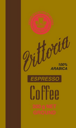 VACUUM SEALED FOR FRESHNESS VITTORIA 100% ARABICA ESPRESSO COFFEE 200 G NET GROUND