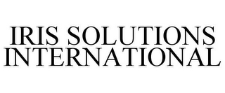 IRIS SOLUTIONS INTERNATIONAL