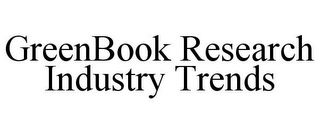 GREENBOOK RESEARCH INDUSTRY TRENDS