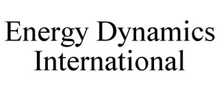 ENERGY DYNAMICS INTERNATIONAL