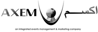 AXEM AN INTEGRATED EVENTS MANAGEMENT & MARKETING COMPANY