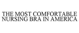 THE MOST COMFORTABLE NURSING BRA IN AMERICA