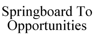 SPRINGBOARD TO OPPORTUNITIES