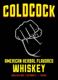 COLDCOCK AMERICAN HERBAL FLAVORED WHISKEY 35% ALC/VOL [70 PROOF] - 750 ML