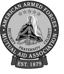 AMERICAN ARMED FORCES MUTUAL AID ASSOCIATION SECURITY FRATERNITY CELERITY EST. 1879