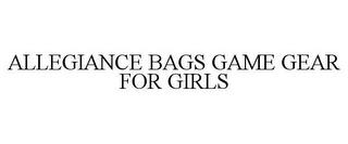 ALLEGIANCE BAGS GAME GEAR FOR GIRLS