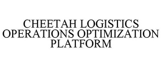 CHEETAH LOGISTICS OPERATIONS OPTIMIZATION PLATFORM