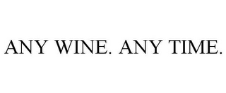 ANY WINE. ANY TIME.