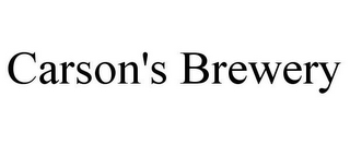CARSON'S BREWERY