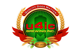 QUALITY DOES MATTER U4IC BREWING INC. EST. 2012