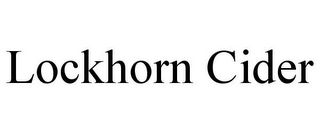 LOCKHORN CIDER