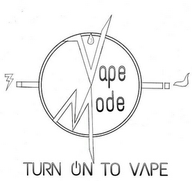 VAPE MODE TURN ON TO VAPE!