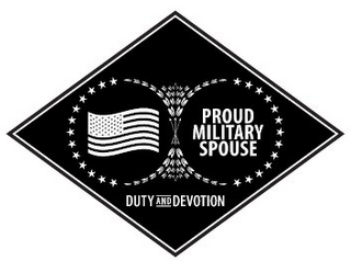 PROUD MILITARY SPOUSE DUTY AND DEVOTION