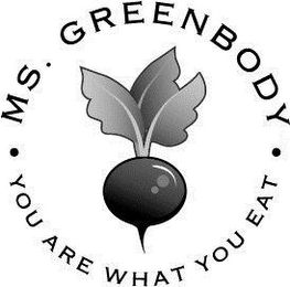 MS. GREENBODY YOU · ARE WHAT YOU EAT ·