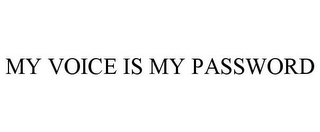 MY VOICE IS MY PASSWORD