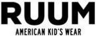 RUUM AMERICAN KID'S WEAR