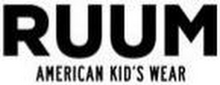 RUUM AMERICAN KID'S WEAR