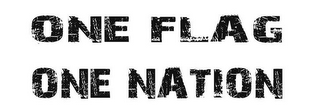 ONE FLAG ONE NATION