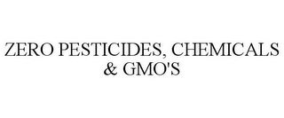 ZERO PESTICIDES, CHEMICALS & GMO'S