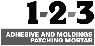 1-2-3 ADHESIVE AND MOLDINGS PATCHING MORTAR