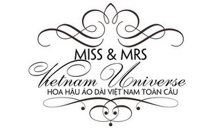 MISS & MRS VIETNAM UNIVERSE HOA HAU ÁO DÀI VIET NAM TOÀN CAU