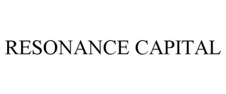 RESONANCE CAPITAL