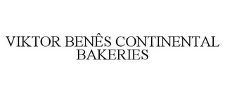 VIKTOR BENÊS CONTINENTAL BAKERIES