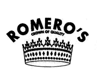 ROMERO'S CROWN OF QUALITY