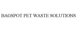 BAGSPOT PET WASTE SOLUTIONS