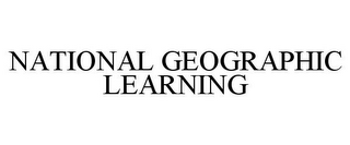 NATIONAL GEOGRAPHIC LEARNING