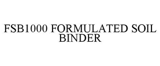 FSB1000 FORMULATED SOIL BINDER