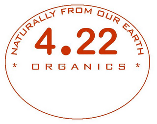 NATURALLY FROM OUR EARTH 4.22 ORGANICS