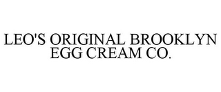 LEO'S ORIGINAL BROOKLYN EGG CREAM CO.