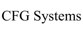 CFG SYSTEMS