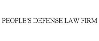 PEOPLE'S DEFENSE LAW FIRM