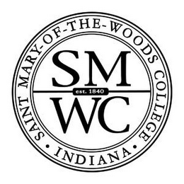 SAINT MARY-OF-THE-WOODS COLLEGE INDIANA S M W C EST. 1840