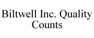 BILTWELL INC. QUALITY COUNTS