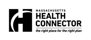 H MASSACHUSETTS HEALTH CONNECTOR THE RIGHT PLACE FOR THE RIGHT PLAN