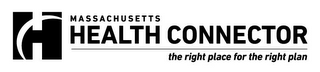 H MASSACHUSETTS HEALTH CONNECTOR THE RIGHT PLACE FOR THE RIGHT PLAN